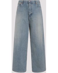 Balenciaga - Light Blue Cotton Waterproof Jeans - Lyst