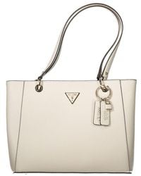 Guess - Beige Polyethylene Handbag - Lyst