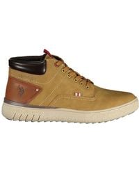 U.S. POLO ASSN. - Brown Polyurethane Men's Sneaker - Lyst