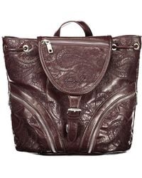 Desigual - Brown Polyurethane 's Backpack - Lyst