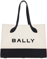 Bally - And Leather Tote Shoulder Bag - Lyst