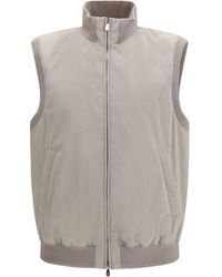 Brunello Cucinelli - Sleeveless Vest Jacket - Lyst