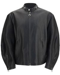 Gucci - Black Calf Leather Bos Taurus Biker Jacket - Lyst