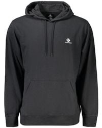 Converse - Black Cotton Men's Hoodie - Lyst