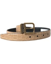 Dolce & Gabbana - Elegant Leather Belt - Lyst