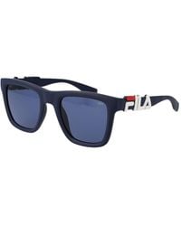 Fila - Blue Plastic Sunglasses - Lyst