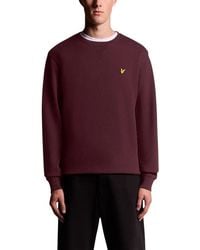 Lyle & Scott - Bordeaux Cotton Sweatshirt - Lyst