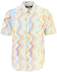 Jacquemus - Wave Stripe-print Cotton Shirt - Lyst