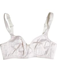 Dolce & Gabbana - White Silk Balconette Non Wire Bra Underwear - Lyst