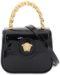 Versace - Patent Leather 'la Medusa' Mini Bag - Lyst