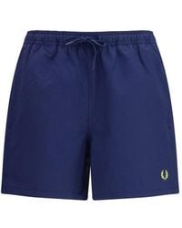Fred Perry - Blue Recycled Polyester Shorts - Lyst
