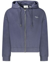Pepe Jeans - Blue Cotton 's Hoodie - Lyst