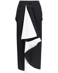 Givenchy - Black Wool Oves Aries Midi Skirt - Lyst