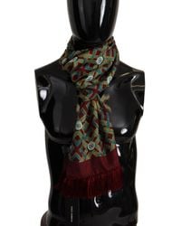 Dolce & Gabbana - Elegant Silk Scarf Wrap - Lyst