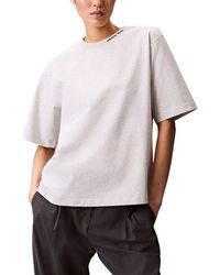 Calvin Klein - Gray Cotton T - Lyst