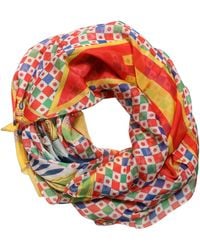 Dolce & Gabbana - Multicolor Silk Carretto Print Stole Scarf - Lyst