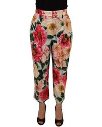 Dolce & Gabbana - Exquisite Silk High Waist Pants - Lyst