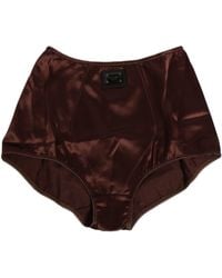 Dolce & Gabbana - Silk Stretch High Waist Girdle Underwear - Lyst