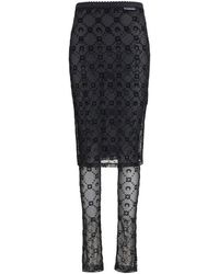 Marine Serre - Recycled Polyamide Midi Skirt - Lyst