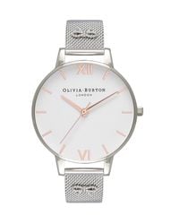 Olivia Burton - Silver Steel Watch - Lyst