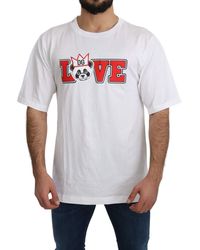 Dolce & Gabbana - Cotton T-shirt With Patches - Lyst