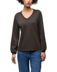 Street One - Brown Modal Sweatshirt - Lyst