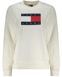 Tommy Hilfiger - Bianco Cotton Sweatshirt - Lyst