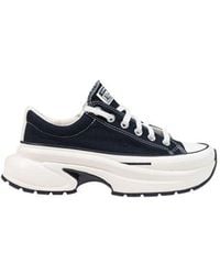 Converse - Black And White Textile Chunky Sneakers - Lyst