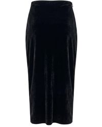 Philipp Plein - Black Cotton Skirt - Lyst