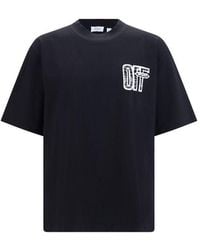 Off-White c/o Virgil Abloh - Black Cotton Sportswear - L - Lyst