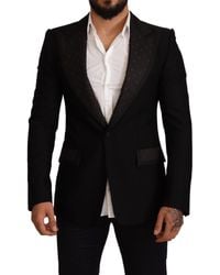 Dolce & Gabbana - Dolce Gabbana Wool Slim Fit Coat Blazer Jacket - Lyst