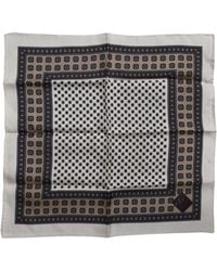 Dolce & Gabbana - Multicolor Geometric Handkerchief Pocket Scarf - Lyst