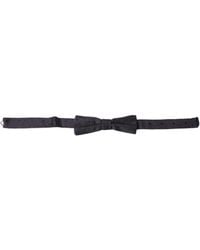 Dolce & Gabbana - Polka Dot Silk Adjustable Neck Papillon Bow Tie - Lyst