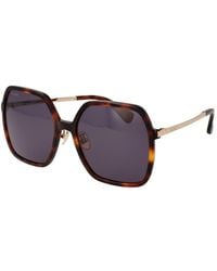 Max Mara - Brown Acetate Sunglasses - Lyst