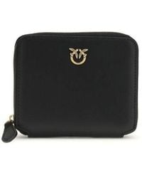 Pinko - Calf Leather Bos Taurus Wallet - Lyst