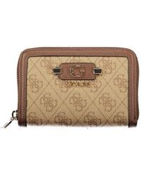 Guess - Beige Polyurethane Wallet - Lyst