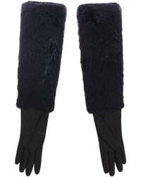 Dolce & Gabbana - Elegant Elbow Length Leather Gloves - Lyst