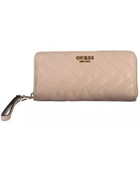 Guess - Elegant Pink Wallet With Ample Compartments - Lyst