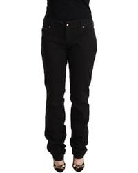 Just Cavalli - Sleek Mid-Waist Slim Fit Jeans - Lyst