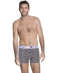 Champion - Gray Cotton Boxers - Lyst