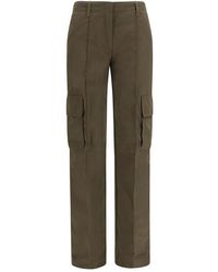 Burberry - Bicolor Cotton Cargo Pants - Lyst