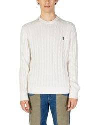 U.S. POLO ASSN. - White Cotton Sweatshirt - Lyst
