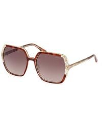 Guess - Brown Resin Sunglasses - Lyst
