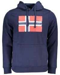 Norway 1963 - Blue Cotton Men's Sweatshirt With Hood - Lyst
