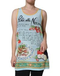 Dolce & Gabbana - Pasta Alla Norma Print Tank Top - Lyst