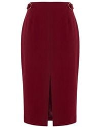 Trussardi - Red Polyester Skirt - Lyst