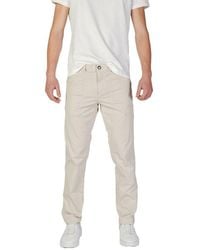Refrigiwear - Beige Cotton Jeans & Pant - Lyst