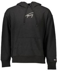 Tommy Hilfiger - Black Cotton Men Sweater - Lyst
