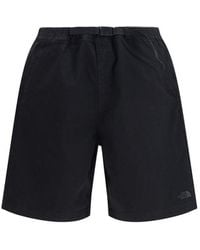 The North Face - Black Cotton Bermuda Shorts - Lyst
