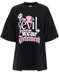 Vetements 'devil Does Wear ' T-shirt - Black